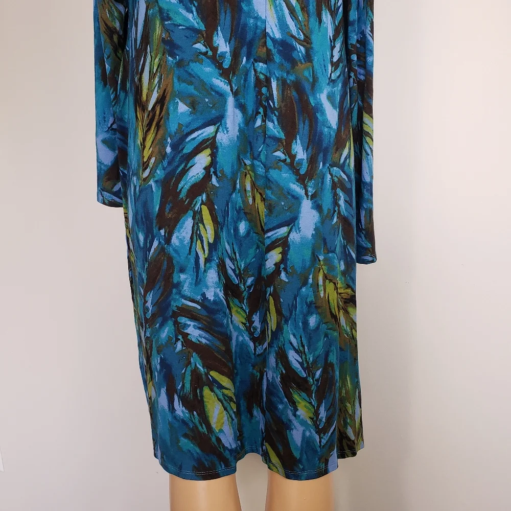 J.Jill floral shift dress size L